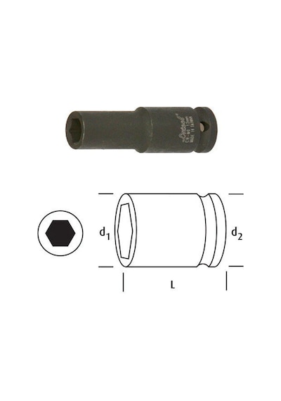 Osaka Ln38ıd7/8 Inch Uzun Lokma 3/8'' 7/8