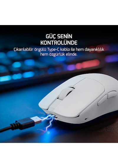 Gamepower Radus 12.000dpı Triple Mode Kablolu/bluetooth/2.4g Gaming Mouse -