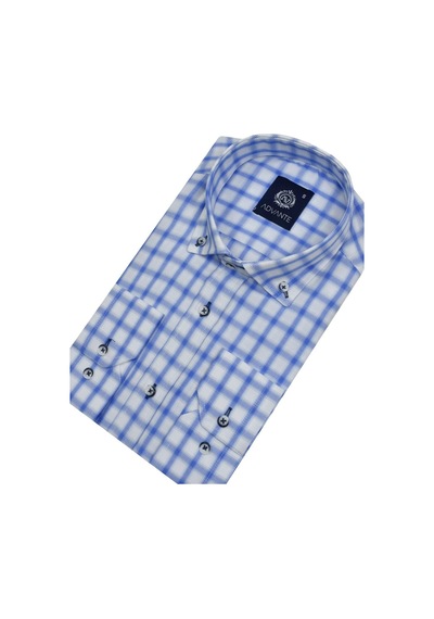 Erkek Ekose Klasik Uzun Kol Gömlek Oxford Bgl-st02987 001
