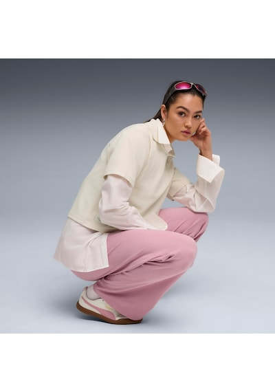 Puma Class Relaxed Polo Tee Kadın Yetişkin Polo T-shirt Krem
