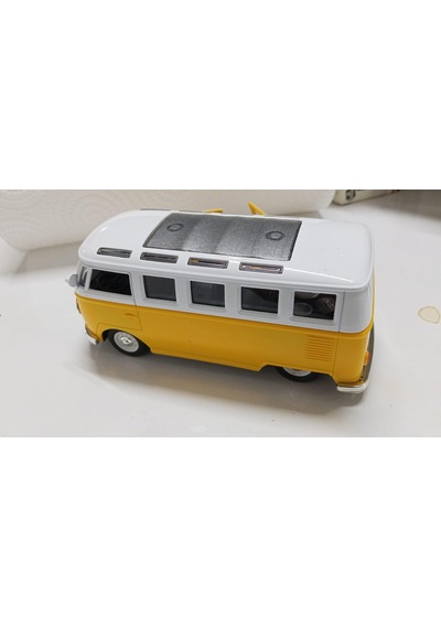 Oyuncak Metal Model 1 / 36 Çek Bırak Sarı 1963 Volswagen T1 Bus Minibüs