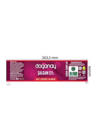 Doğanay Şalgam Suyu Acılı 1 Lt X 6 Adet
