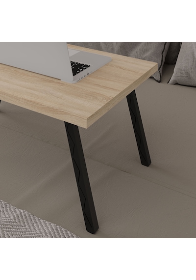 Asra Trend Katlanır Laptop Çalışma Masası LAPTOPMASA01 %100 MDF Yatak Sehpası Sonoma