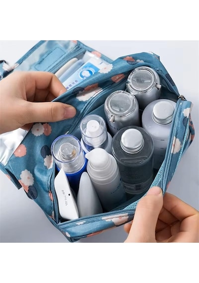 Lexroo Su Geçirmez Organizer Askılı Seyahat Kozmetik Makyaj Çantası Mint