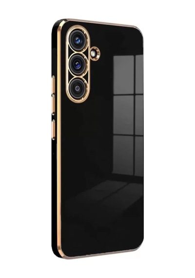 Newface Samsung Galaxy S24 Fe Kılıf Volet Silikon - Siyah