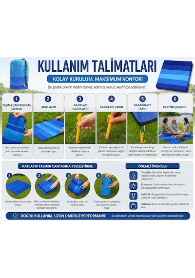 Ayrex Plaj Battaniyesi, Kum Geçirmez Plaj Paspası 200,6 Cm X 210,8 Cm / 2-8 Yetişkin İçin Su Geçirmez Hızlı Kuruy Diğer