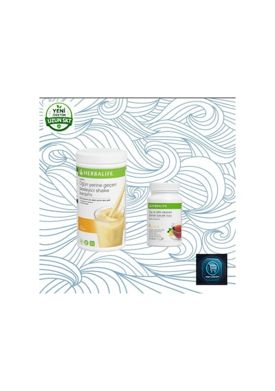 Herbalife Formül 1 Besleyici Shake Karışımı 500 G + Çay Ve Bitki Ekstreli Aromalı İçecek Tozu Limon Aromalı 51 G