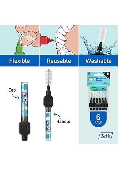 1.5 Mm - Siyah Diş Arayüz Fırçası 1 X 6 Adet