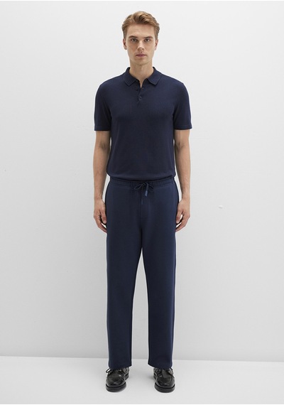 Mavi - Lacivert Örme Pantolon 0010521-70490 Lacivert