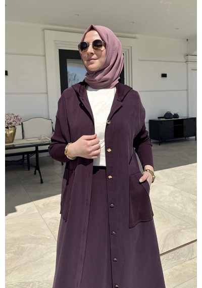 Rabia Şamlı Ada Modal Kap Mürdüm Çok Renkli