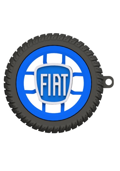 Fiat Uyumlu Özel Tasarım Anahtarlık - Premium Hafif Ve Dayanıklı Mavi