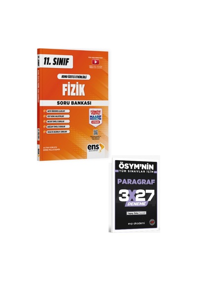 Ens 2027 11. Sınıf Fizik Konu Özetli Etkinlikli Maarif Modeli Soru Bankası+evp Akademi Paragraf