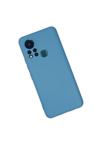 Newface İnfinix Hot 11s Kılıf Nano İçi Kadife Silikon Semeglbl - 81 - Mavi