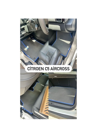 Citroen C5 Aircross Tam Set Yeni Nesil Premium Eva Akıllı Oto Paspas Bagaj Havuzu 1. Sınıf