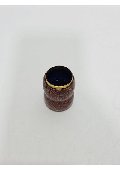 Antika Cloisonne Minyatür Kutu 5,5cm 019