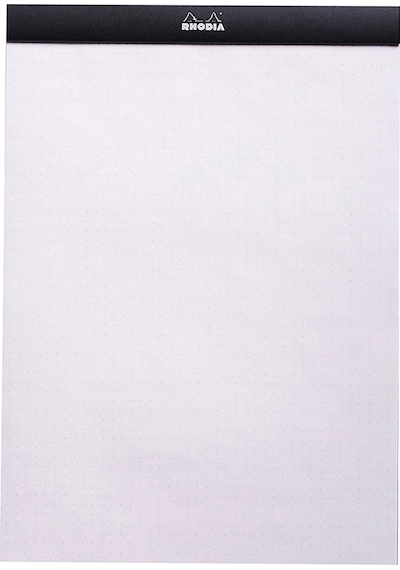 Rhodia Basic A4 Boy Dot Bloknot Siyah Ra18559
