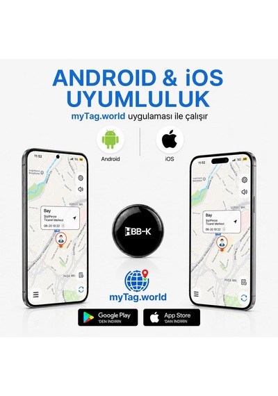 Tag Akıllı  Android Ve İos Uyumlu Siyah