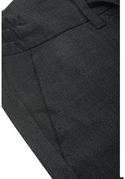 Deepsea Erkek Füme Likralı Beli Lastikli & İpli Dar Kesim Şık Kumaş Pantolon 2600572
