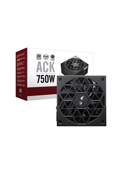 Ack 750w 80+ Aktif Pfc 14cm Fan 5 Yıl  Siyah Güç Kaynağı