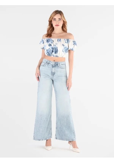Guess Marseille Regular Fit Kadın Jean Pantolon W6ga82d0697 Mavi