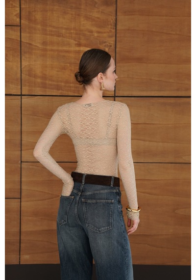 Verymoda Dantel Bluz F2092 Taş