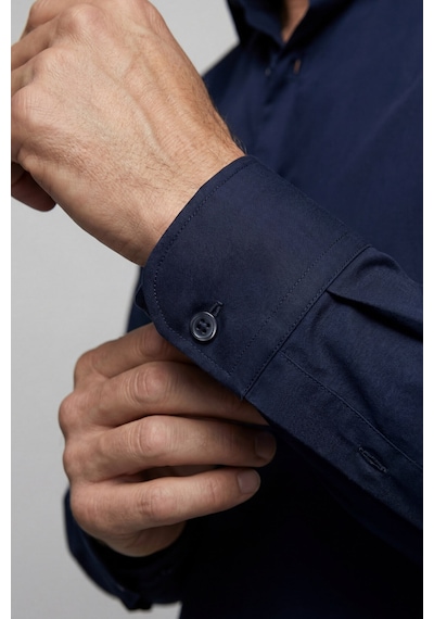 Bisse Modern Fit Klasik Yaka Lacivert Cepsiz Erkek Gömlek Gmkls4kc242058 D39