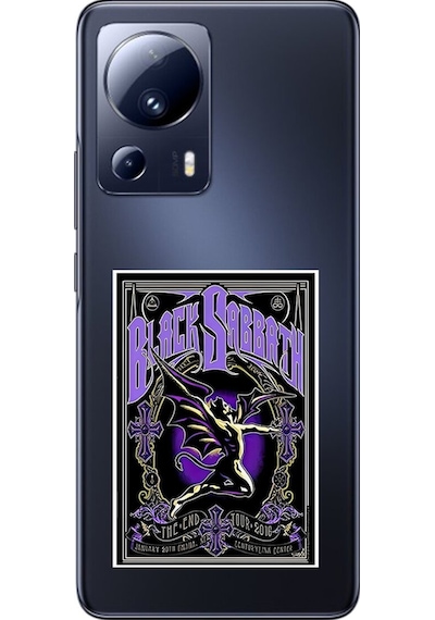 Xiaomi Mi 13 Lite Uyumlu Şeffaf Kılıf Black Sabbath Tasarımlı