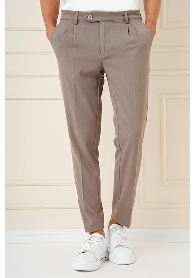 Efor P 1164 Slim Fit Bej Klasik Pantolon Bej