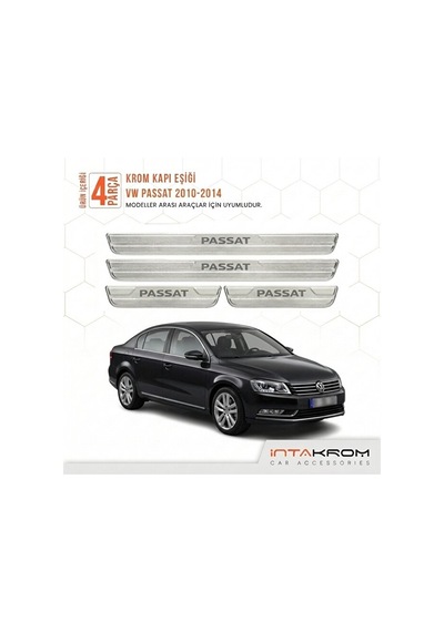 Volkswagen Passat 2010-2015 Uyumlu Satine Krom Kapı Koruma Eşiği