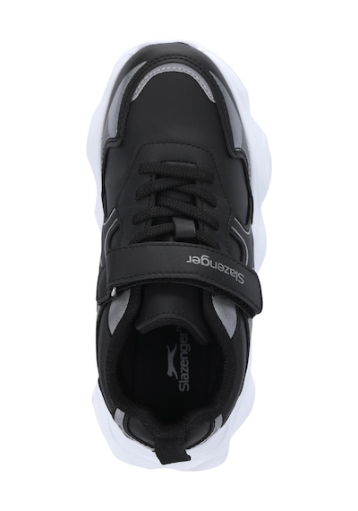 Slazenger Fıffy Unisex Çocuk Cırtlı Siyah / Gümüş Günlük Spor Ayakkabısı