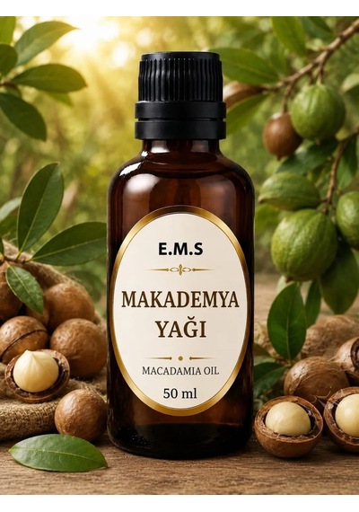 50 Ml Makademya Yağı Macadamia Oil Cadı Fındığı Yağı.