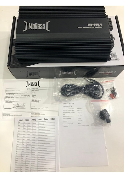 Reıss 30cm Bass 1000w 250rms Mobass 4kanallı Anfi 2400w 2x150r .