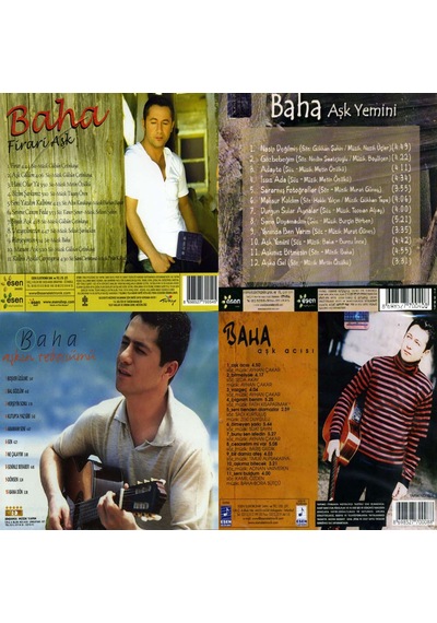 Esenshop 4'lü Cd Set 7 4 Cd Baha - Firari Aşk - Aşk Yemini - Aşk Acısı - Aşkın Tebessümü