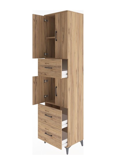 Hyperion Dolap 3 Raflı 3 Çekmeceli 4 Kapaklı 60x44x243 Çam-çam Çam Hyperion Dolap 3 Raflı 3 Çekmeceli 4 Kapaklı 60x44x243 Çam-çam Çam