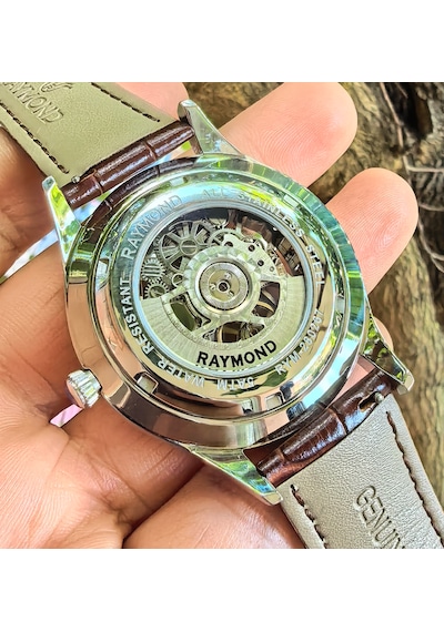 Raymond İskelet Otomatik Erkek Kol Saati Gümüş