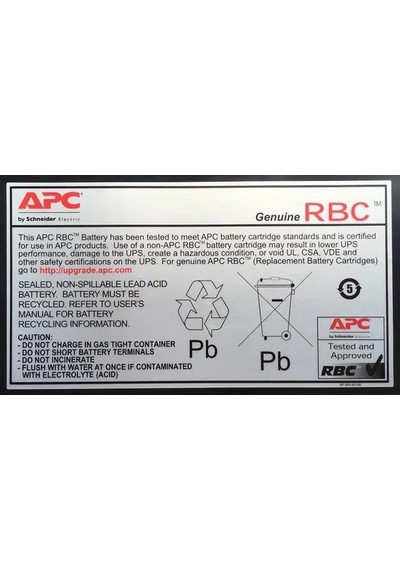 Apc Yedek Batarya Kartuşu 7 731304003298