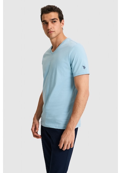 U.s. Polo Assn. Erkek Mavi Tişört Basic 50326944-vr036