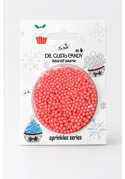 Dr. Gusto 2 Mm Turuncu Boncuk Pasta Süsleme Şekeri