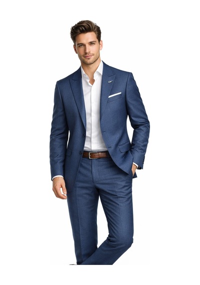 Suitmen Erkek Silim Fit Yelekli Çift Yırtmaçlı Takım Elbise Bgl-st05327 İndigo