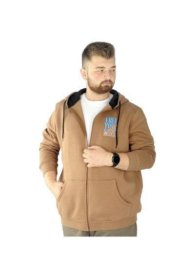Mode Xl Erkek Sweat Fermuarlı Free Your Mind 22536 Sütlükahve 001 Mode Xl Erkek Sweat Fermuarlı Free Your Mind 22536 Sütlükahve 001