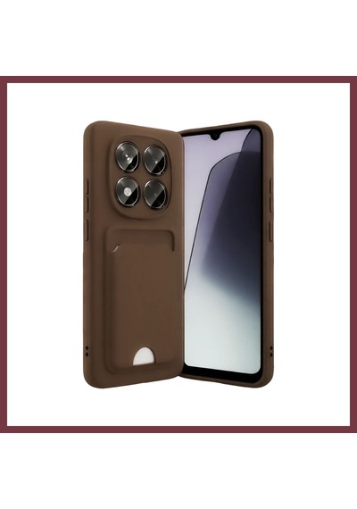 Storeşahin Redmi Note 15 Pro 4g Kelvin Kartvizitli Silikon - Kahverengi Shn0720