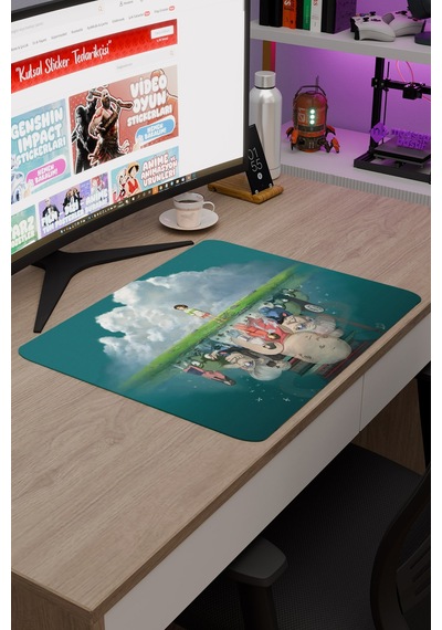 Spirited Away Kaymaz Dikişli Kauçuk Oyuncu Mousepad V5 - 48x40 Xl Gaming Mouse Pad Fare Altlığı