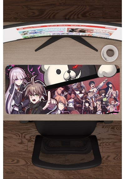 Danganronpa Kaymaz Dikişli Kauçuk Oyuncu Mousepad V3 - 70x30 Xl Gaming Mouse Pad Fare Altlığı