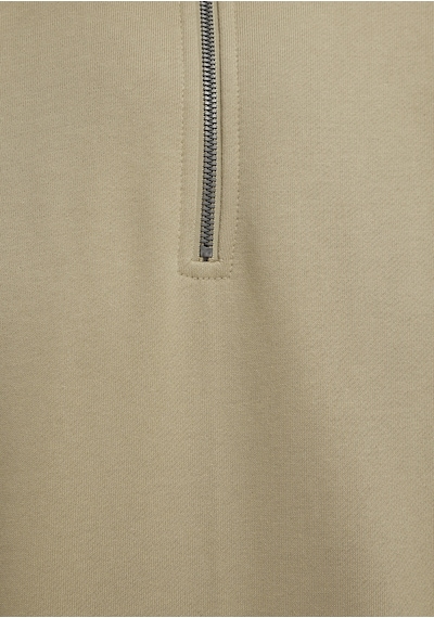 Mavi - Yarı Fermuarlı Basic Bej Sweatshirt 0s10419-70204 Bej