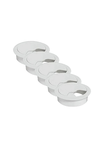Masa Kapağı İçin Kablo Kanalı Deliği Kapağı, Beyaz Renk, 6 Cm Boyut
