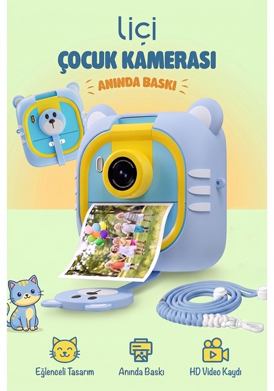 Liçi LC-P02 Çocuk Fotoğraf Makinesi