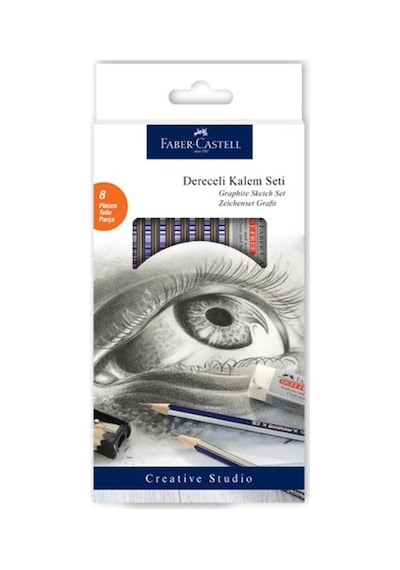 Faber-castell Goldfaber Dereceli Kalem Çizim Seti, Natural Genel