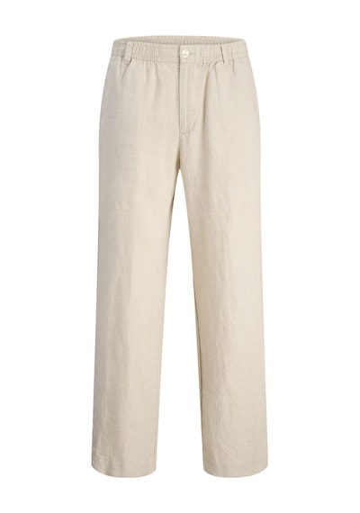 Jack & Jones Erkek Loose Fit Keten Pantalon - Karl - 12253120 Silver Lining