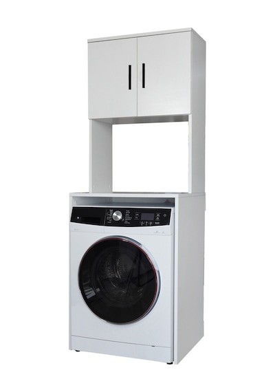 Alesta Life Çamaşır Makinesi Dolabı, Çamaşır Makinesi Üstü Düzenleyici, Banyo Dolabı, Makine Üstü Dolap Beyaz