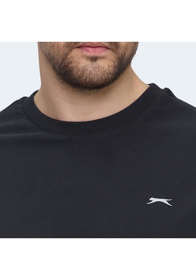 Slazenger VELLAMO Erkek Oversıze Siyah Tişört